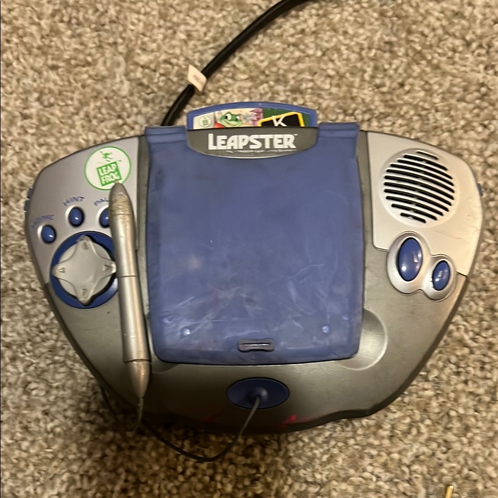 Leapster Blue and Gray Learning Game System